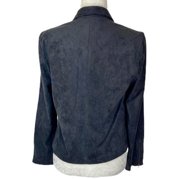 Faux suede waterfall cardigan/jacket, ladies small gray by Cupcakes & Cashmere - Picture 7 of 10